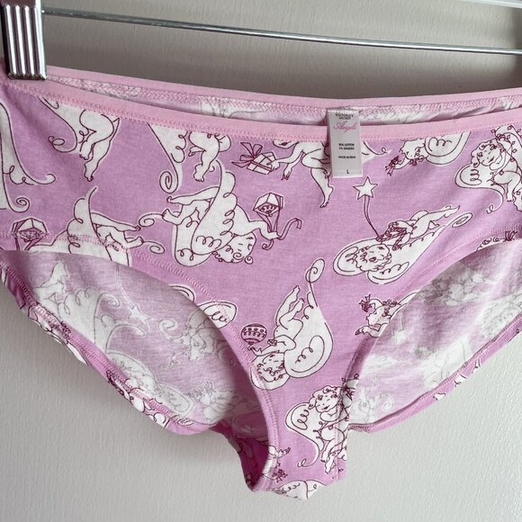 NWOT Retro 2007 Victoria's Secret Angels Ruched Back Panties Size L Pink Cotton - Picture 11 of 12